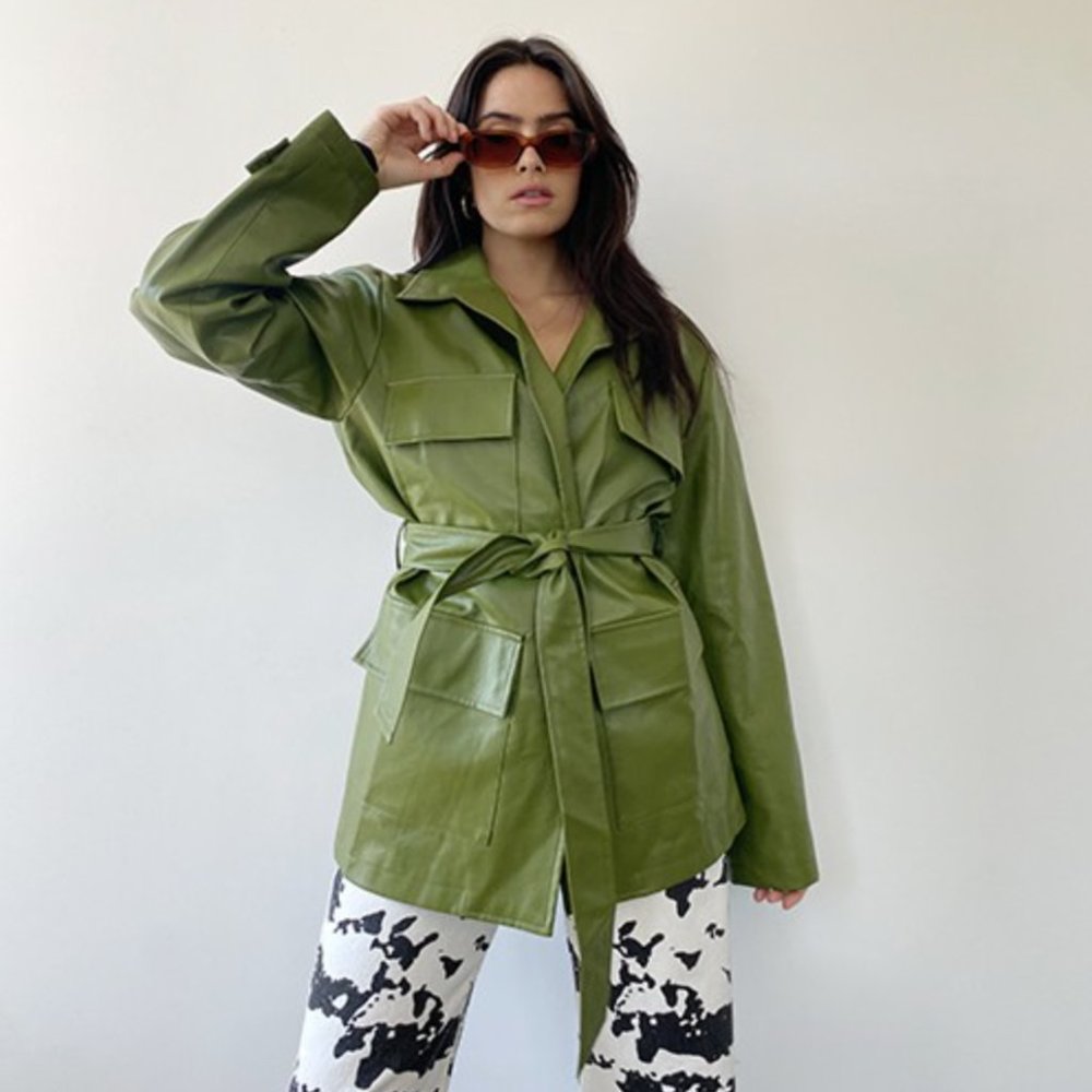 Green Leather Jacket